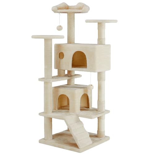Sweetcrispy Sweetcrispy 54 Inch Cats Tree Tower with Scratching Post, — Key features at a glance