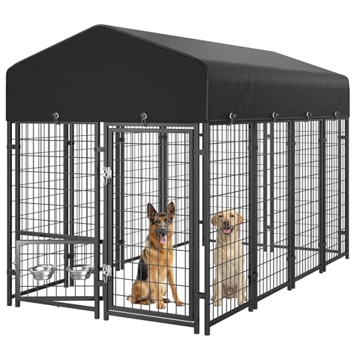 Sino Luban Sino Luban Dog Kennel Outdoor, 8x4x6FT Large Outside Dog Ke — How the options on this page compare