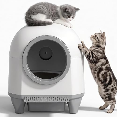 Greesum Smart Self-Cleaning Cat Litter Box, Fully Enclosed Automatic L — Real-world performance testing in action