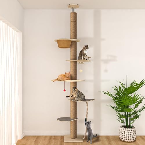 Cat Tree Floor to Ceiling, Adjustable Height 82-120 in, 6-Level Cat To — Side-by-side comparison of top picks in this category