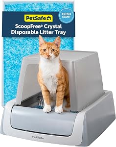 PetSafe ScoopFree Crystal Pro Legacy Self-Cleaning Automatic Cat Litter Box - Front-Entry 