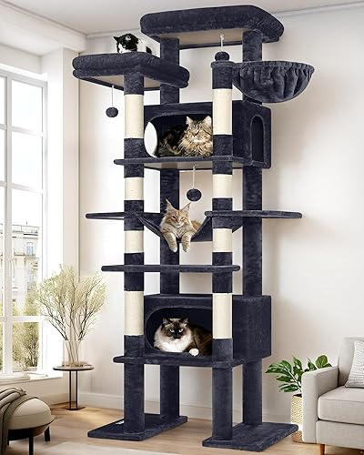 Globlazer XXL Giant Cat Tree, 83 Inch Heavy Duty Tall Cat Tower for In — Build quality and design details up close