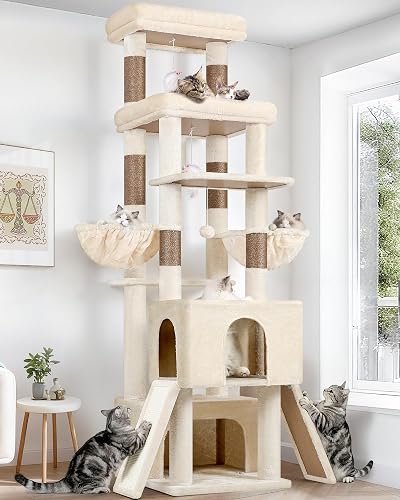 Globlazer Heavy Duty Cat Tree 78 inch Sturdy Cat Tower for 20lbs Large — Real-world performance testing in action