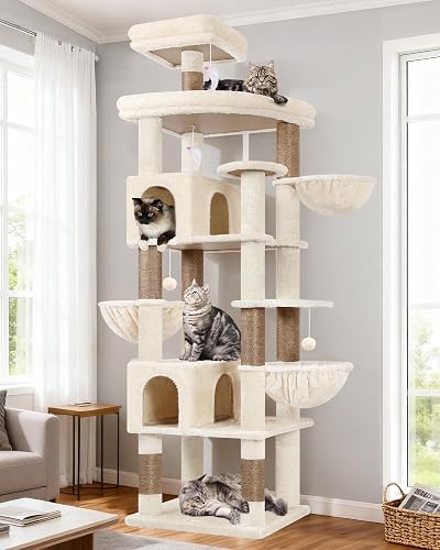 Globlazer Extra Large Cat Tree Tower, 82in Tall Heavy Duty Cat Tree fo — Manufacturer product photo — best cat condos multiple cat