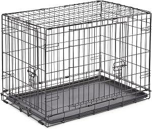 Midwest Homes for Pets 30-Inch New World Crate for Medium Breeds, 21-40 lbs, Double Door F